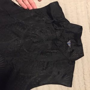 Black vintage cheongsam dress